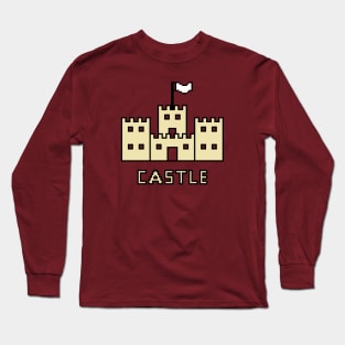 Castle Pixel Art Long Sleeve T-Shirt